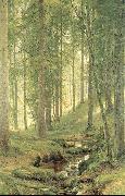 Ivan Shishkin, Brook in a Forest